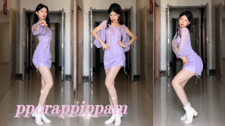【Fifteen Snow】Sunmi-Purple Nightpporappippam cover dance 4k vertical screen pineapple popsicle～～
