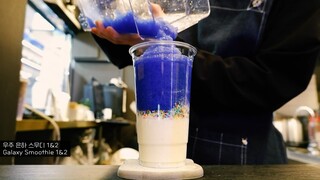 Cafe Vlog| Galaxy Smothie #cafevlog #life