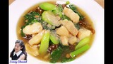 ราดหน้าปลาดอร์ลี่ : Wide Rice Noodles with Pangasius Dory Sauce l Sunny Thai Food