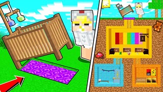 TÔ GÀ THỬ THÁCH 24H XÂY HẦM 100% BÍ MẬT EM BÉ TRONG MINECRAFT*CĂN HẦM BÍ MẬT EM BÉ SIÊU DỄ THƯƠNG