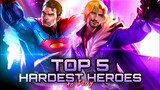 Top 5 Hardest Heroes To Play | Top 5 Random Tier List AOV | Arena of Valor | Liên Quân Mobile | RoV