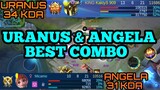 Uranus & Angela best duo combo Mobile legends best build ml