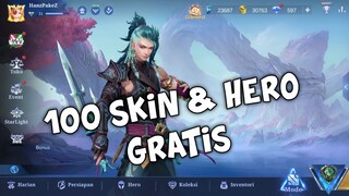 CLAIM LOGIN HARIAN SKIN & HERO GRATIS ‼️LUMAYAN UNTUK PEMULA