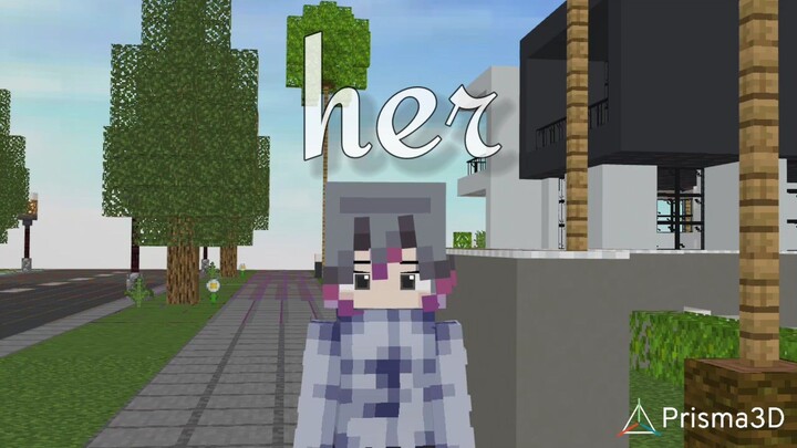 her - animasi Minecraft menggunakan lagu her karya jkve