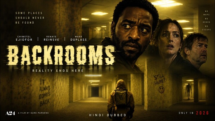 Backrooms (2026) Hindi Dubbed Full Movie | Chiwetel Ejiofor | Renate Reinsve | Horror Movie
