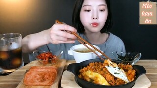 Cơm chiên kim chi phô mai rong biển và thịt nguội 3 #amthuc