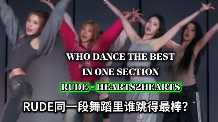 Bảng xếp hạng màn thể hiện phần điệp khúc của ca khúc RUDE bởi các dancer nước ngoài (chỉ tính riêng
