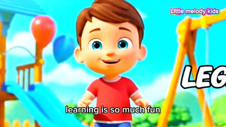 Body Parts Song for Kids | Learn Eyes, Ears, Nose, Mouth, Hands & Feet | Nursery Rhymes