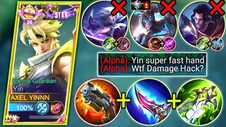 YIN VS THE BEST FIGHTER APLHA AND MARTIS IN SIDELANE | YIN ONESHOT BUILD & EMBLEM | MOBILE LEGENDS