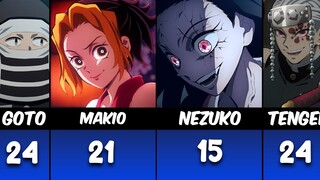 AGE OF THOSE WHO SURVIVED IN DEMON SLAYER CHARACTERS (THOSE WHO SURVIVED)