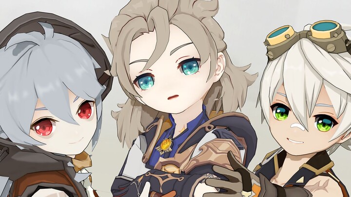 [Genshin Impact MMD|Remodeling Display]jewel[Shota✦Albedo✦Bennett✦Rayzer]
