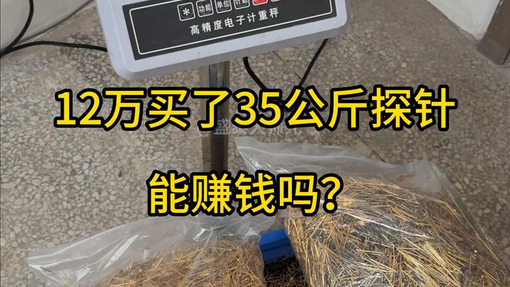 12万买了35公斤英钢探针