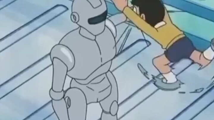Nobita melawan robot