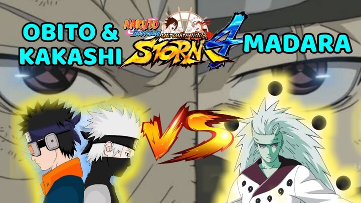 Obito and Kakashi VS Madara | NSUNS4