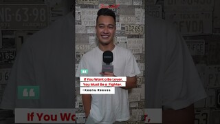Wah! Ternyata kak Eza Gionino ngefans juga nih sama Keanu Revees, sampai hafal loh quotes favoritnya