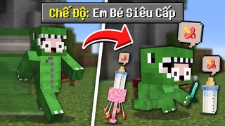 Minecraft Bedwars, Nhưng Chế Độ Em Bé Siêu Cấp Level 9999 Troll Noob Team