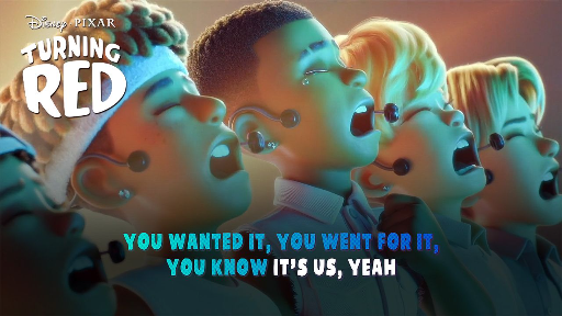 4*TOWN - U Know What's Up (Music Video With Lyrics) | Pixar's Turning Red