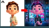 Luca Pixar Glow Up Into Cyberpunk 2077 | Luca Disney Transformation​