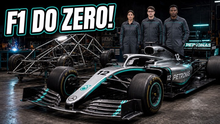 CONSTRUIMOS CARRO FÓRMULA 1 MERCEDES DO ZERO