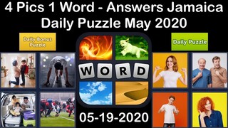 4 Pics 1 Word - Jamaica - 19 May 2020 - Daily Puzzle + Daily Bonus Puzzle - Answer - Walkthrough