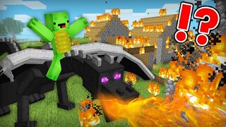 Mikey & JJ Adopted Dragons in Minecraft! (Maizen Mazien Mizen)