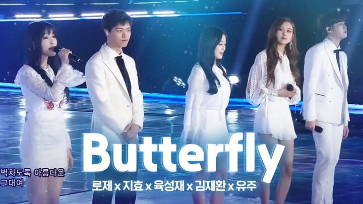 지효(JIHYO) X 로제(ROSÉ) X 육성재(Sung-Jae) X 유주(Yuju) X김재환(Jae-hwan) - Butterfly |2017 SBS 가요대전| SBS ENTER