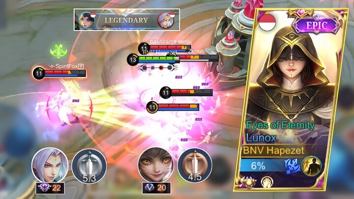 Lunox EoE is Back! Bikin 2 Hero OP Musuh Ketar Ketir | Mobile Legends