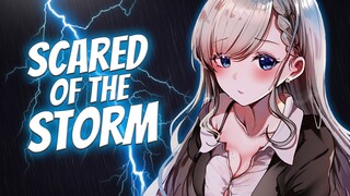 Comforting Your Crush From The Storm ⚡ | ASMR Roleplay [Reverse Comfort]