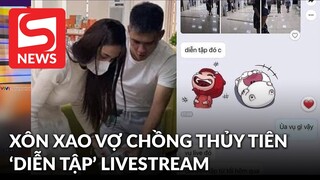 Xôn xao hình ảnh Thủy Tiên - Công Vinh 'diễn tập' livestream sao kê
