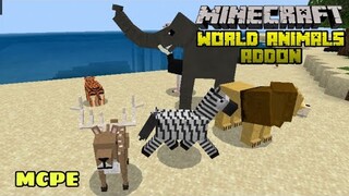 MCPE World Animals Addon | More Animals | Mod Download