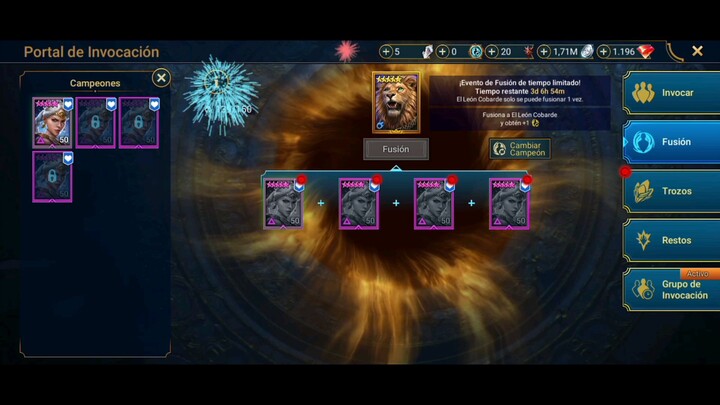 Fusionando al León de #raidshadowlegends y x2 en Fragmentos Primal🇵🇪🐦‍🔥🐉