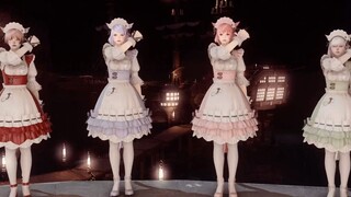 【FF14/Cat Girl】The Twin Crystal Towers of the Otherworldly Relic Silcos Poor Ghost Jumping Version