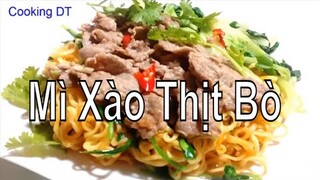 Cách làm món MÌ XÀO THỊT BÒ RAU CẢI nhanh gọn và đủ dưỡng chất cho bữa sáng || By Cooking DT