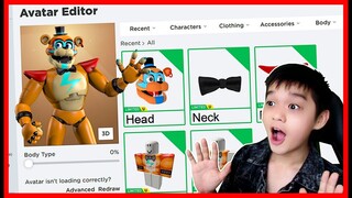 ATUN & MOMON MEMBUAT AVATAR FREDDY FAZBEAR FNAF SECURITY BREACH di ROBLOX !! Feat @MOOMOO