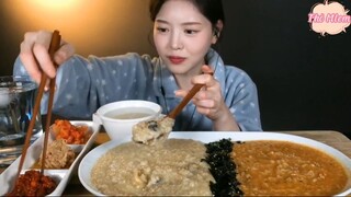 Cháo kim chi bạch tuột, cháo bào ngư, kim chi củ cải 2 #amthuc