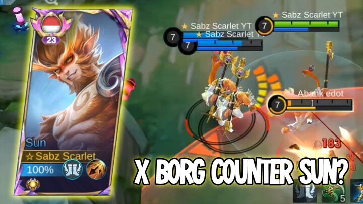 SUN VS X BORG | CARA MAIN SUN EXP LANE❗ BUILD SUN TERSAKIT 2025❗