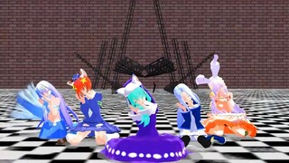 【mmd di gi charat】リンナ・キャラット＆ミ・ケ・キャラット＆憂鈴＆アクア＆うさだあかりでlap tap love