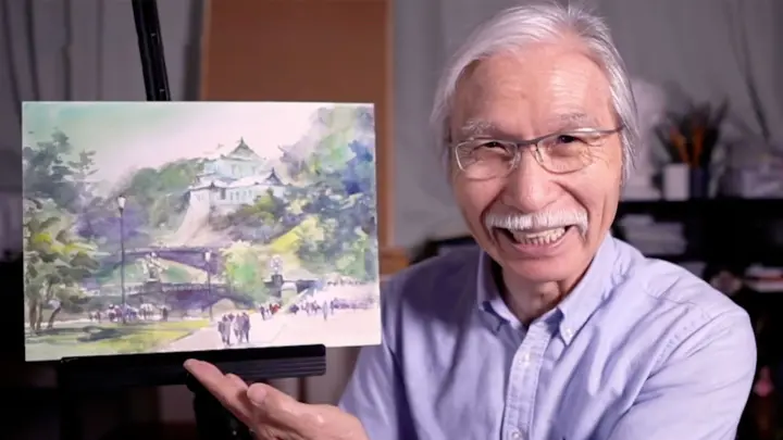 Shibasaki's Healing Watercolour Art - Imperial Palace