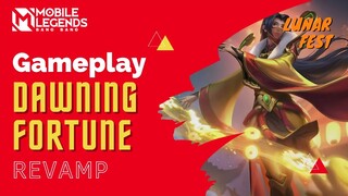 EFEKNYA KEREN | GAMEPLAY REVAMP SKIN LUNAR FEST LUO YI DAWNING FORTUNE | Mobile Legends Bang Bang