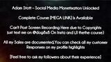 Adam Stott course - Social Media Monetisation Unlocked download