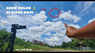 TELESCOPE ZOOM 1000X: BULAN DISIANG HARI  &  PESAWAT TEMPUR