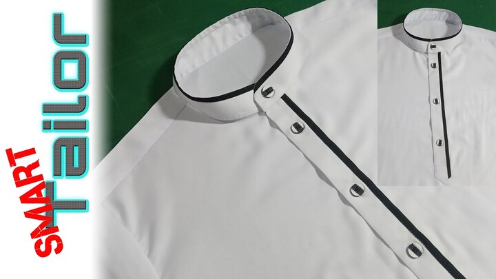 Cara menjahit baju gamis pria minimalis + Full Penjelasan || Smart Tailor