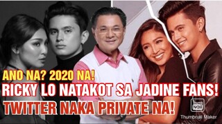 CHIKA BALITA: Ricky Lo natakot sa JaDine Fans nag PRIVATE ng Twitter.