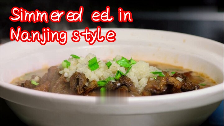 Simmered eel in Nanjing style