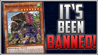 New Banlist! Wandering Gryphon Rider BANNED! Yata-Garasu UNLOCKED!! NEW Yu-Gi-Oh! OCG!