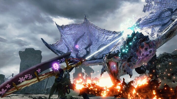 The great sword is so powerful and forceful in slow motion! [Monster Hunter Rise: Sunbreak]