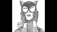 Catwoman in Black n White
