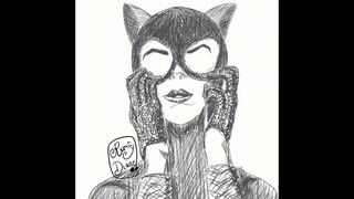 Catwoman in Black n White