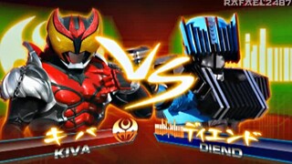 Kamen Rider Climax Heroes PS2 (Kiva King Form) vs (Diend) HD