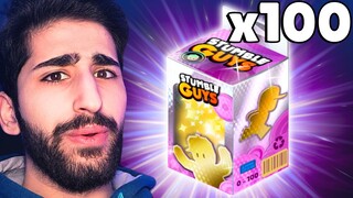 Ich öffne 100x BOXEN für 100€ in Stumble Guys